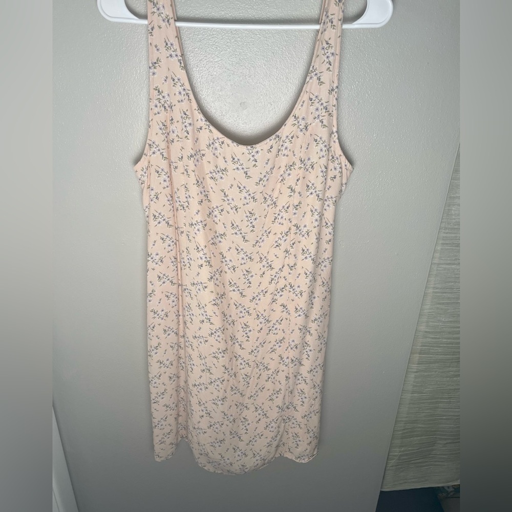 American Eagle Pink Floral Dress size large - Picture 13 of 15